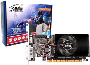 PLACA DE VIDEO JINGSHA GEFORCE GT210 1GB DDR3 1XHDMI 1XVGA 1XDVI-I INCLUYE CHAPAS LOW PROFILE - NO REQUIERE ALIMENTACION