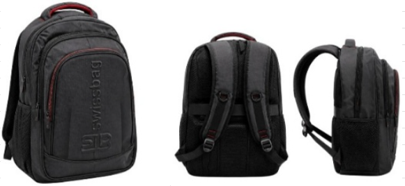 MOCHILA PORTA NOTEBOOK AITECH REFORZADA URBANA EJECUTIVA NEGRA