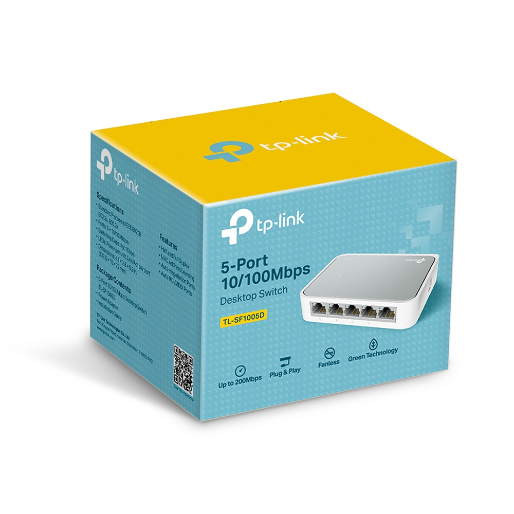 Switch 5 bocas 10/100 tl-sf1005d
