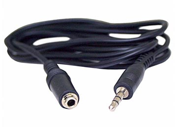 CABLE DE AUDIO - PLUG 3.5 M A JACK 3.5 H 5MTS