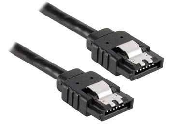 Cable de datos sata 3.0 con traba negro