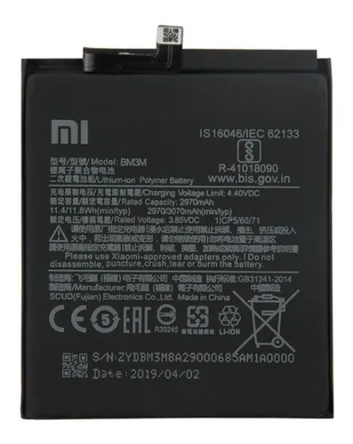BATERIA XIAOMI Mi 9 SE (BM3M)