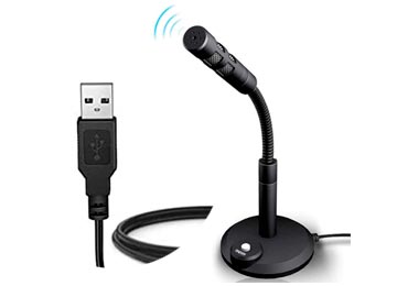 MICROFONO USB 1.5MTS BOTON ON/OFF BRAZO FLEXIBLE NO REQUIERE DRIVERS PLUG & PLAY