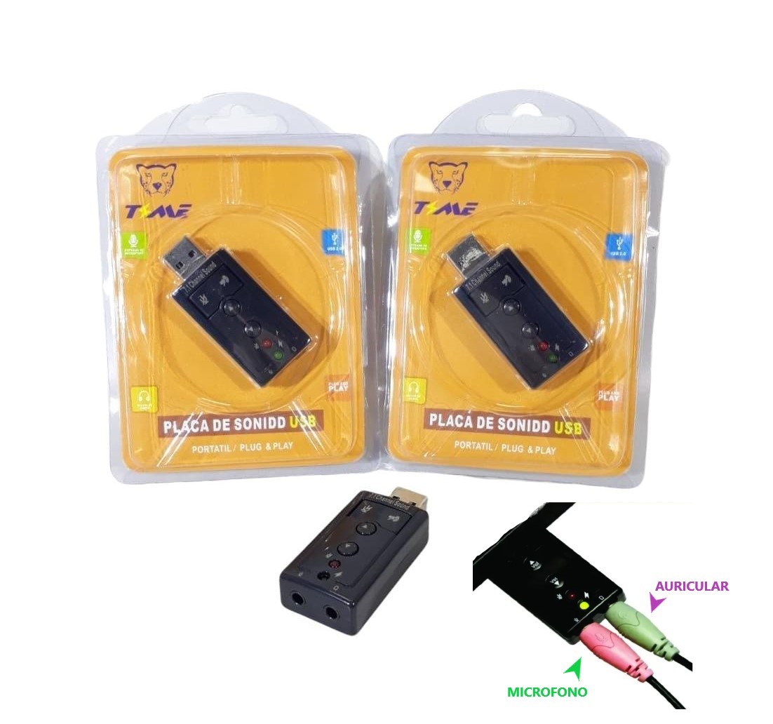 PLACA DE SONIDO USB TIME TMPAS8410