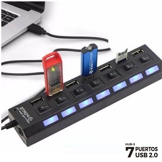ZAPATILLA 7 USB 2.0 HUB