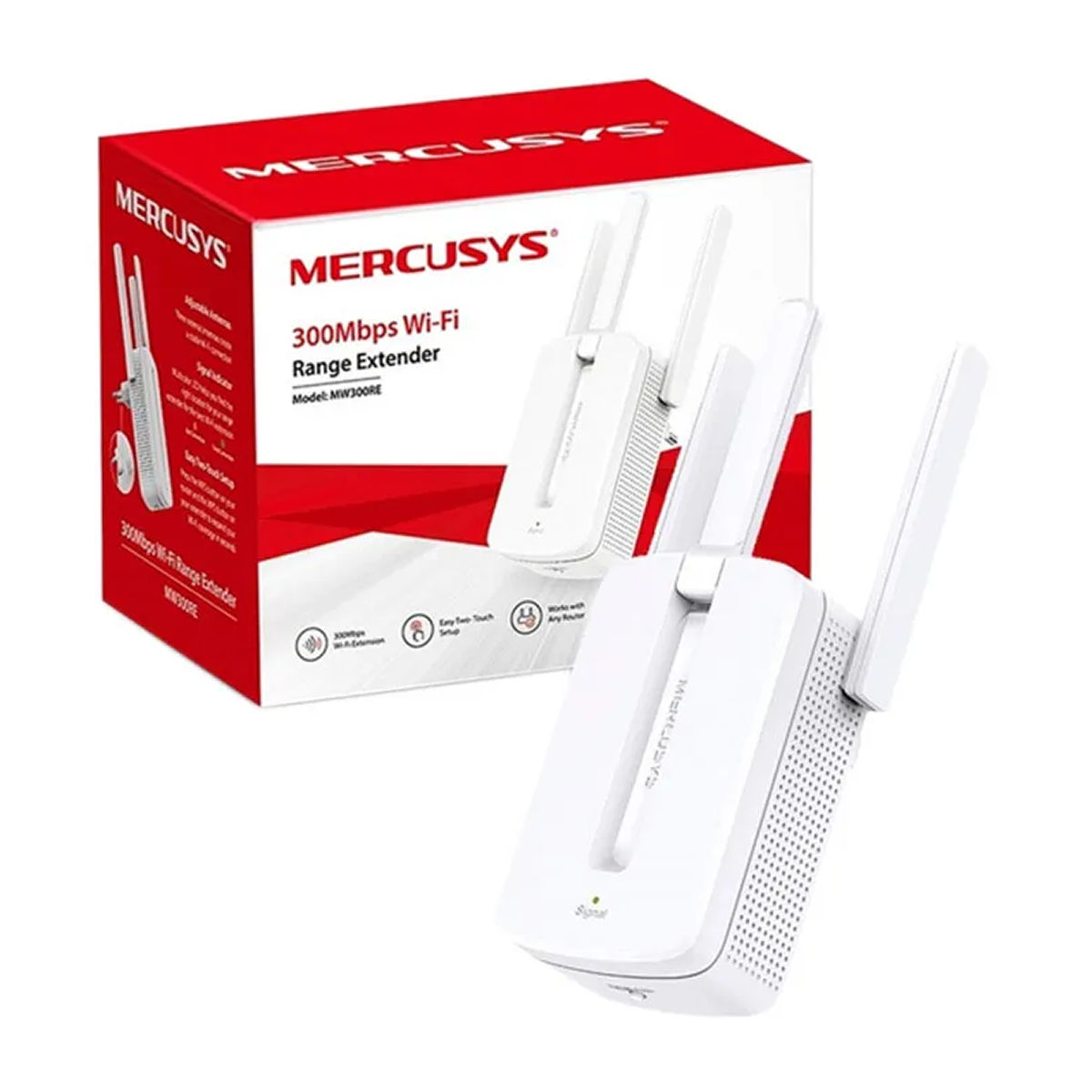 EXTENSOR DE RANGO MW300RE 300MBPS 3 ANTENAS MERCUSYS