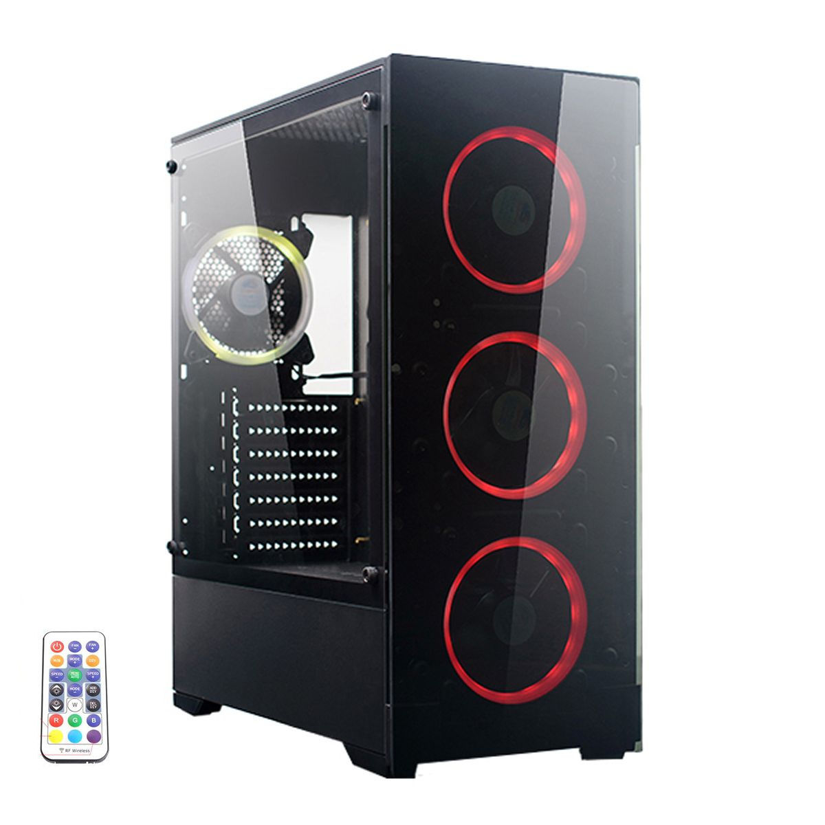 GABINETE GAMER SHURE ATX-134 SIN FUENTE
