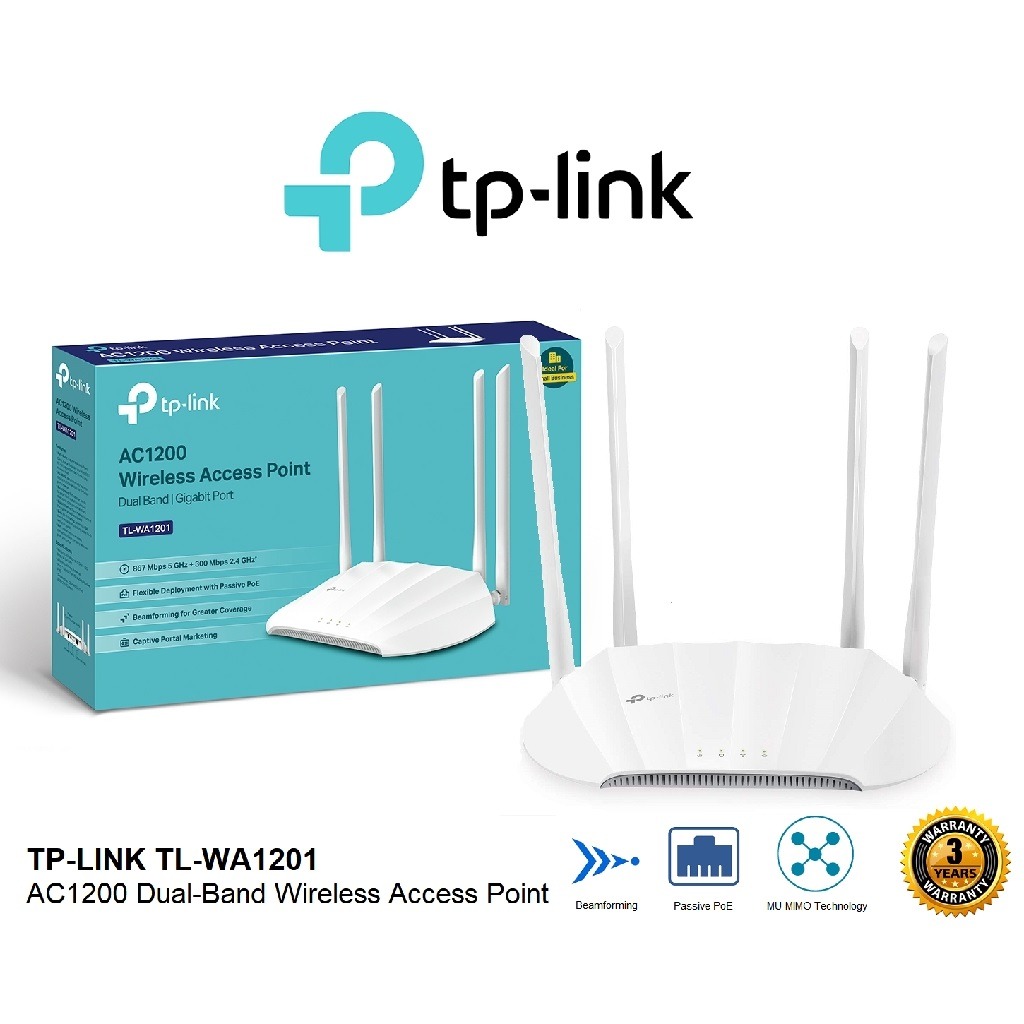 ACCES POINT TP-LINK TL-WA1201 DUAL BAND GIGABIT AC1200