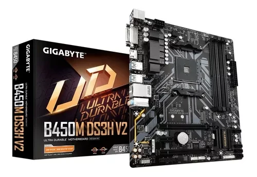 MOTHERBOARD GIGABYTE B450M DS3H V2