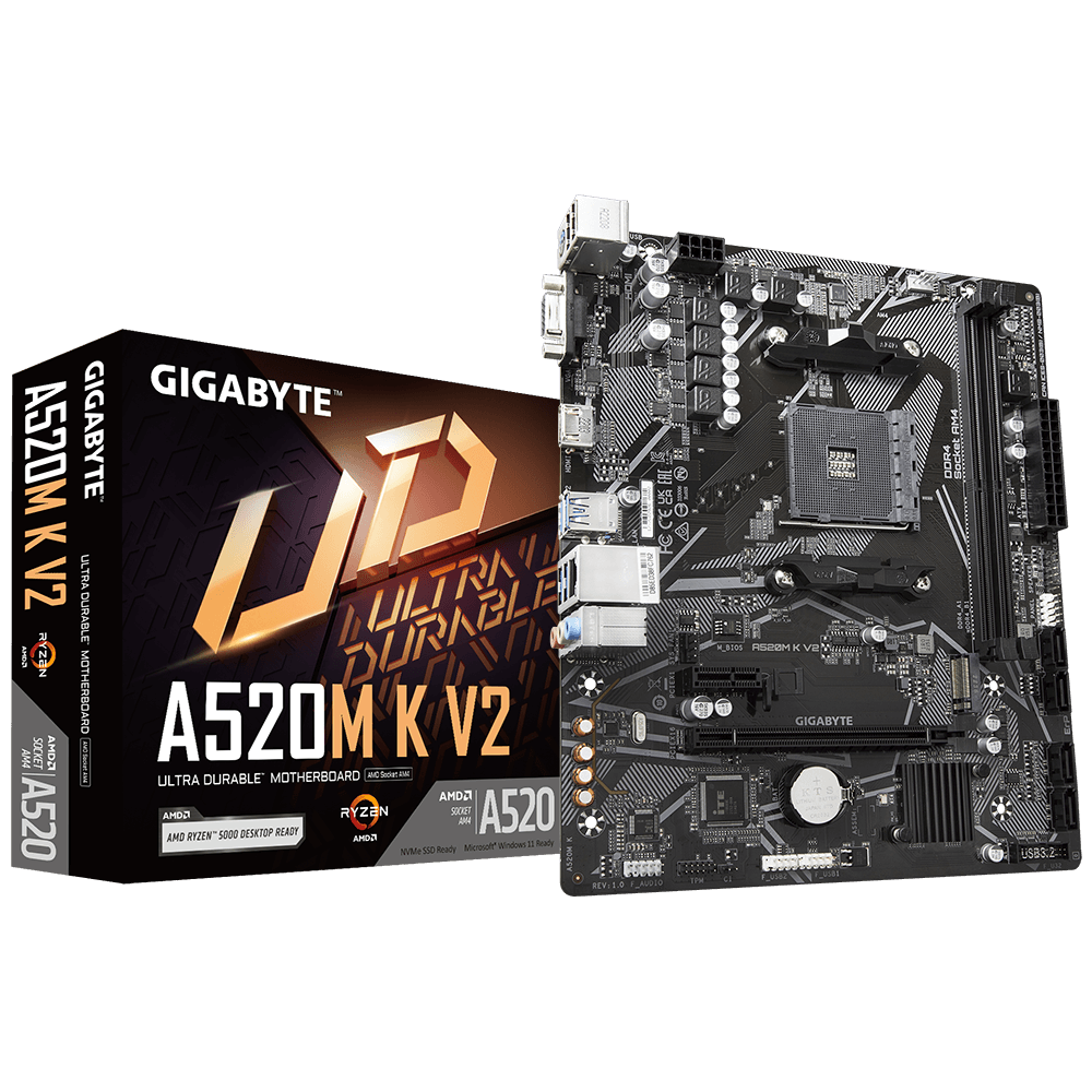 MOTHERBOARD GIGABYTE A520M K V2 
