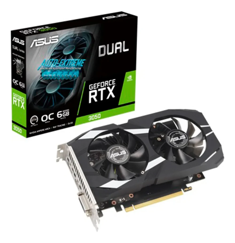 PLACA DE VIDEO ASUS GEFORCE RTX3050 OC 6GB