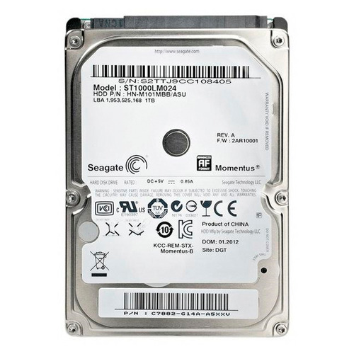 DISCO RIGIDO 1TB SEAGATE NOTEBOOK