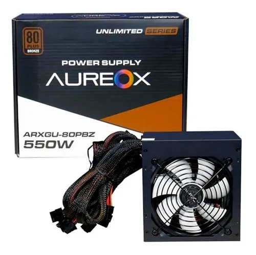 FUENTE ALIMENTACION AUREOX 550W 80 PLUS BRONZE