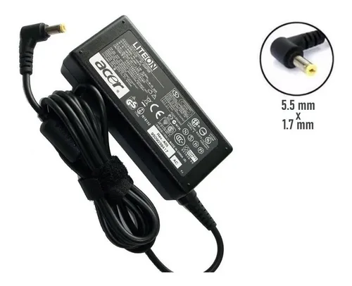 CARGADOR NOTEBOOK COMP. ACER 5.5 X 1.7 MM SHURE 65W-4