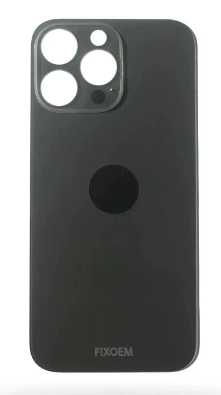 Tapa trasera iPhone 16 – Big Hole - NEGRO