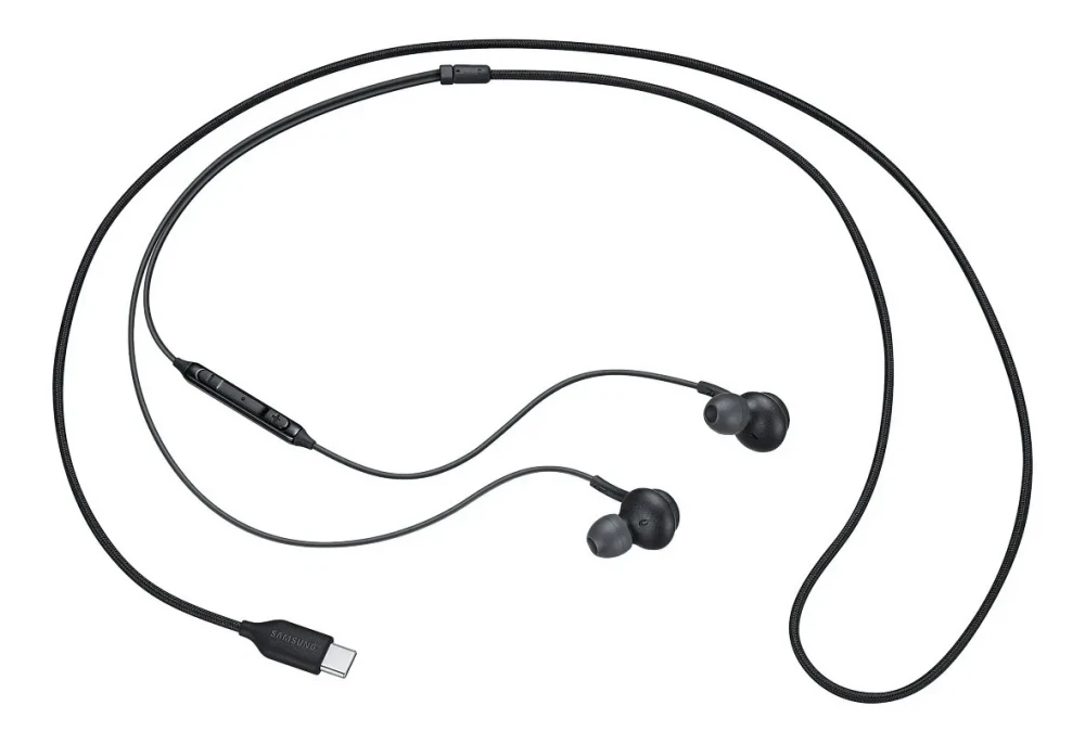 Auricular Manos Libres Samsung Akg Color Negro Conector Usb Tipo C 