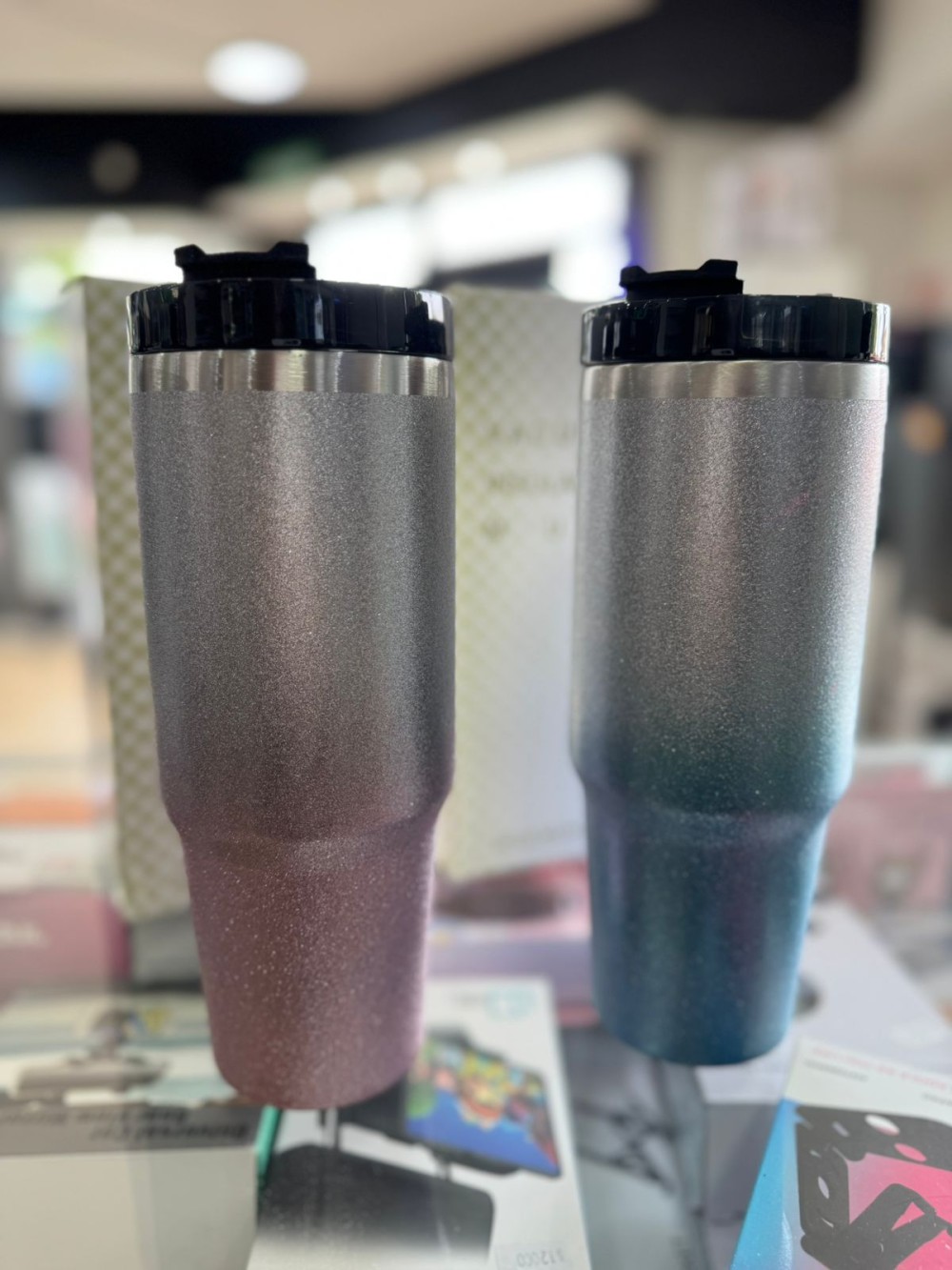 VASO TERMICO 900ML CON BRILLO 