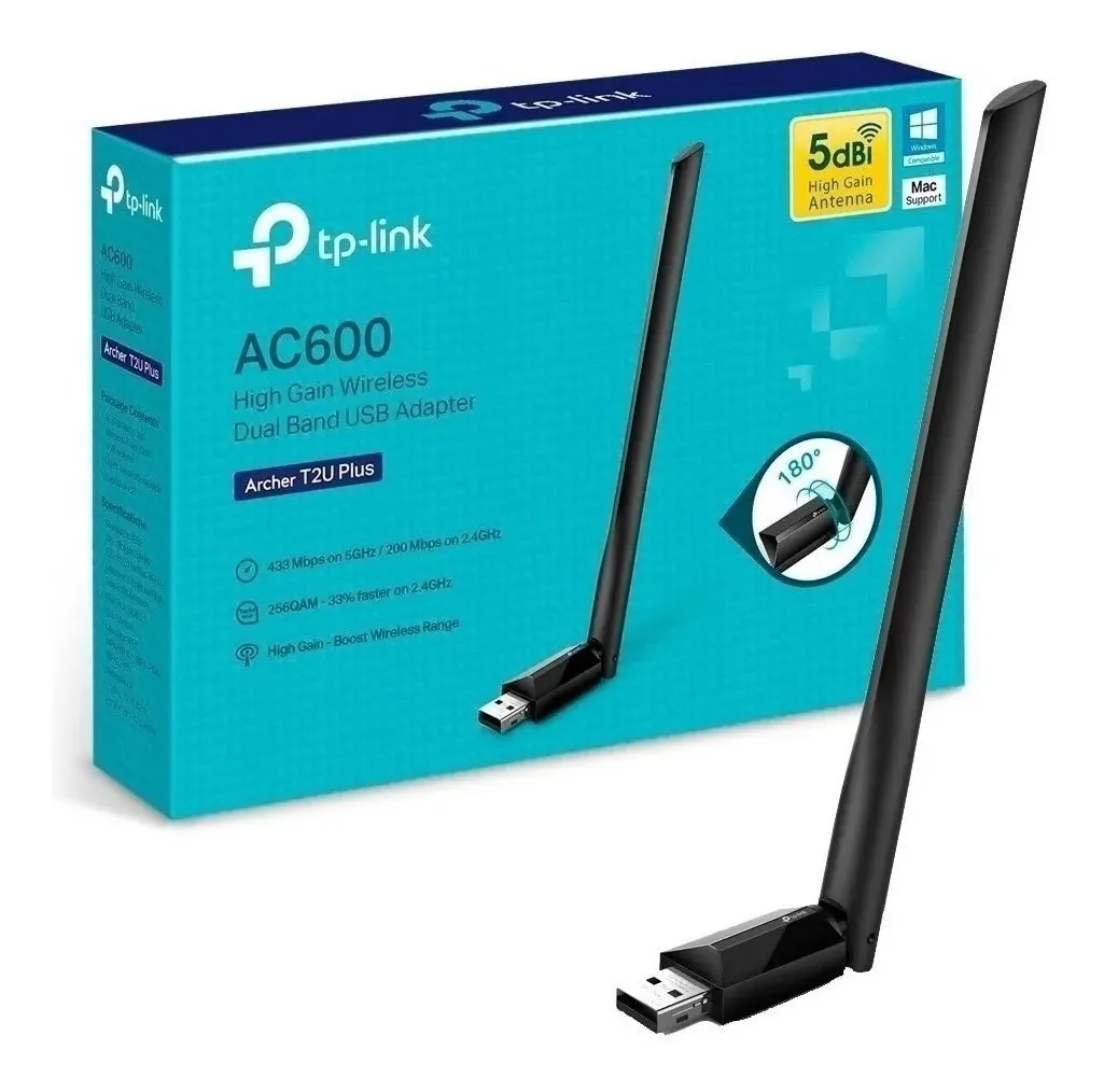 PLACA DE RED USB WIFI TP-LINK T2U PLUS