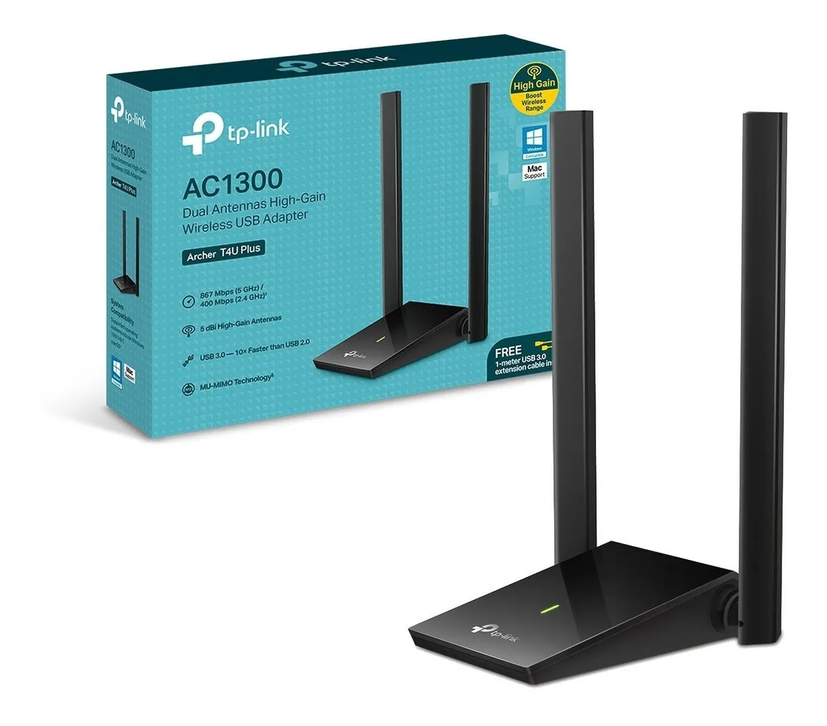 PLACA DE RED USB WIFI ARCHER T4U PLUS TP-LINK