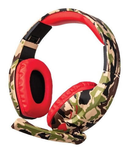 AURICULAR GAMER CAMUFLADO PS4 ROJO NM-COUNTER-R